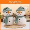 Stuffed Toy Plush Christmas Snowman Wearing It With  Hat And Scarf  Gift Child