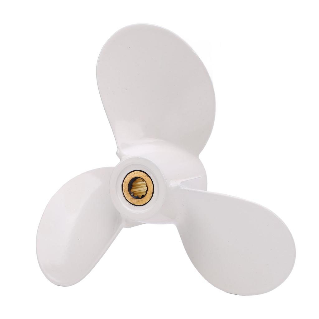6F8 45942 01 Outboard Boat Propeller 3 Blades Metal 2 Stroke Propeller for Outboard Motors