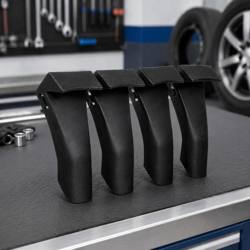 Tyre Changer Jaw Protectors, 4Piece Tyre Changer Clamp Cover Set with Contoured Shape To Help Reduce Direct Metal Contact During Wheel Rims Service