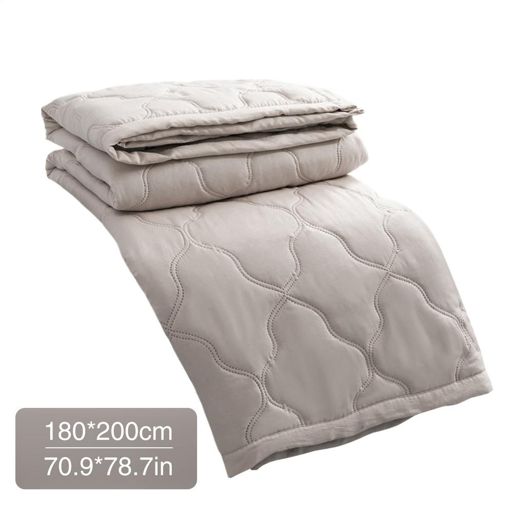 Kühlende Decke fürs Bett, seidige Klimadecke, leichte gekühlte Sommerdecke mit doppelseitigem kaltem und kühlendem Stoff