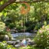 Moon Cat Crystal Suncatcher, Hanging Garden Suncatchers, Crescent Moon Crystal Decoration for Window & Garden, Decorative Hanging Ornament