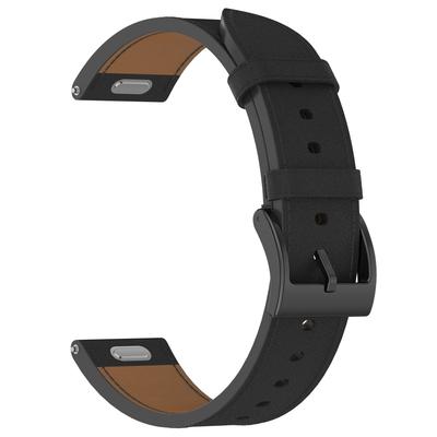 20mm Strap for Samsung Galaxy Watch 7/6/5 44mm 40mm Universal Genuine Cow Leather Watch Band with Press Button