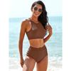 Women S Split High Waist Conservative Sports Swimsuit Vest
