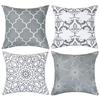 Pknoclan Kissen Nordisches Sofa Rücken Set Einfache Dekorativ Moderne Kissenbezüge für Innen Grau Abdeckungen, 45x45cm, Bezüge, 4, Weich, Stilvoll,