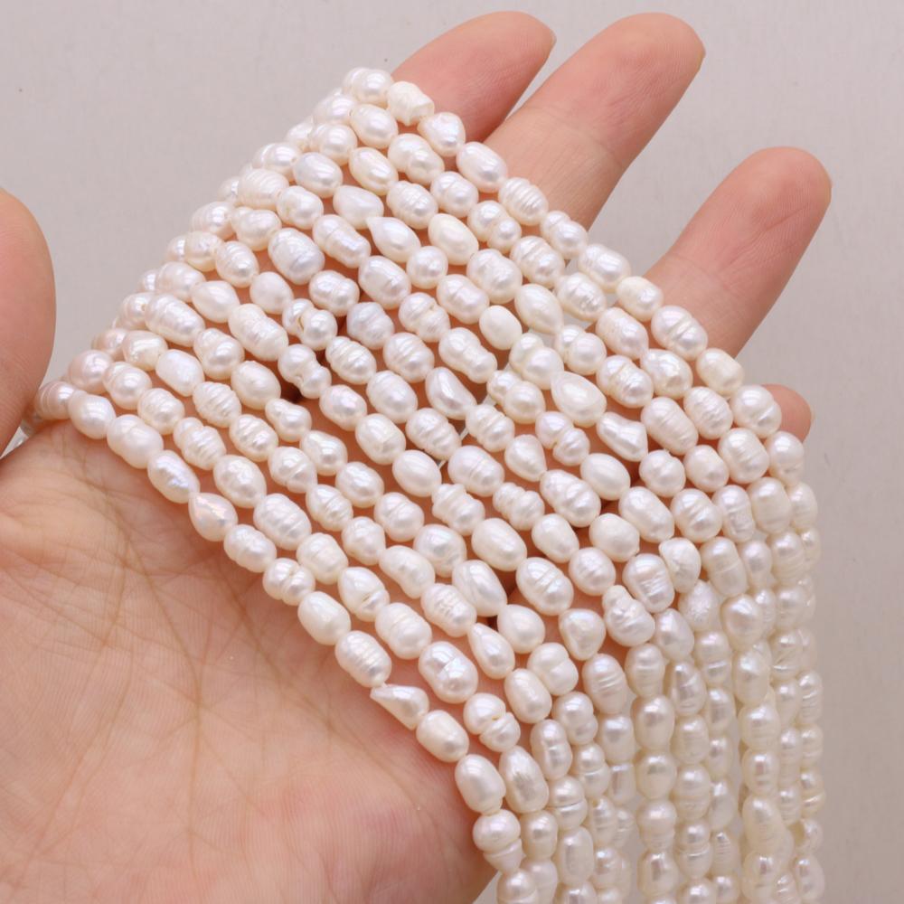 1String, Fashion Women Natural Freshwater Pearl Beads, 4-5mm, for Jewelry Making DIY Crafts, Luxury Bulk Gifts 36cm
