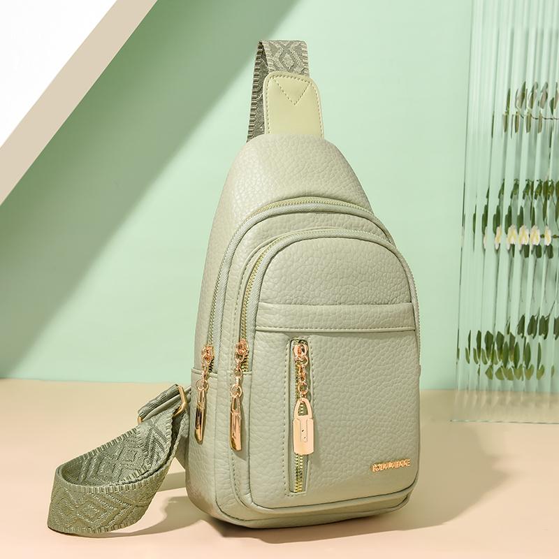 Women's Shoulder Bag Soft Leather Chest Bag Crossbody Bag