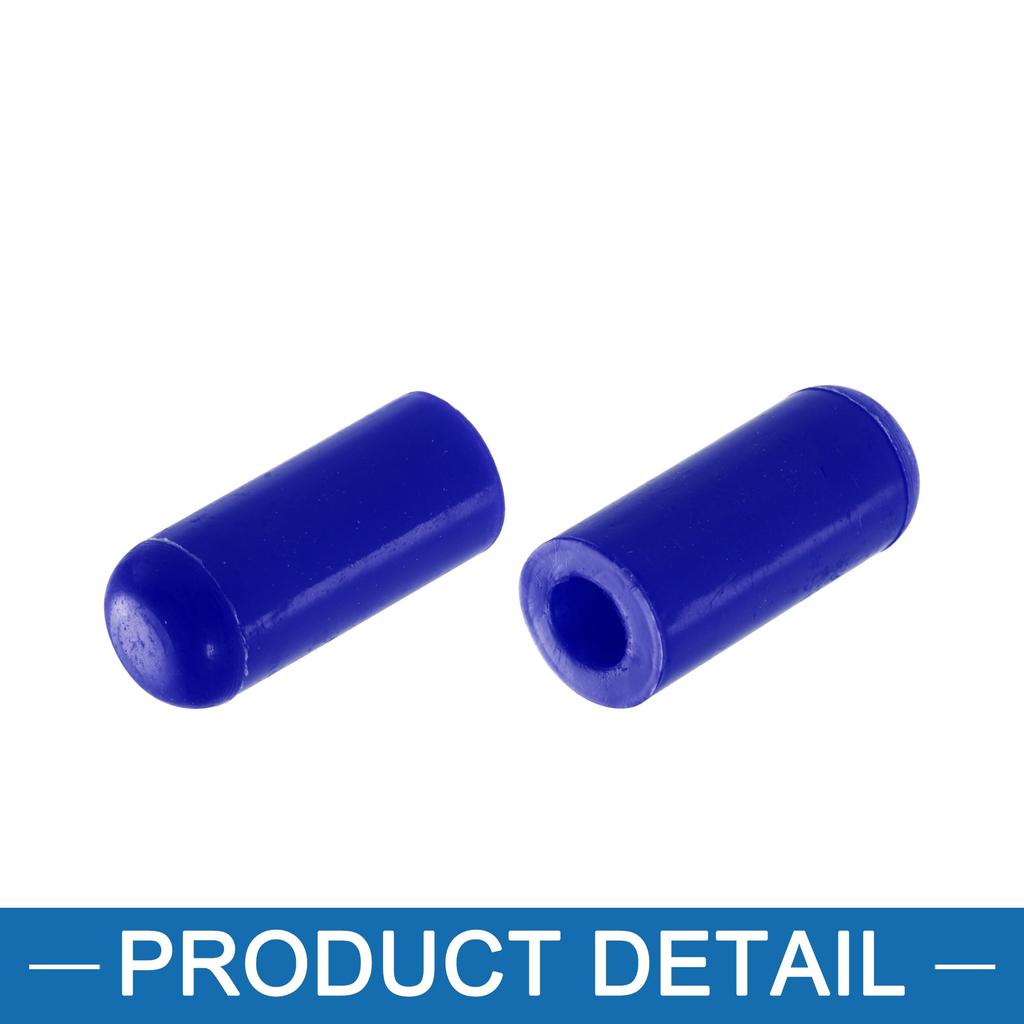 A ABSOPRO Car Silicone Hose Caps 4mm 0.16" Intake Vacuum Hose Tube End Plug Blue (Set of 10)