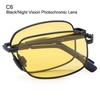 Portable Folding Sunglasses For Men Women Fashion Square Metal Frame Sunglasses Night Vision Eyewear Driving Glasses