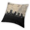 Pittsburgh Skyline Square Pillowcase Polyester Linen Velvet Creative Zip Decorative Car Cushion Case 45x45