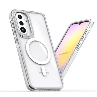 Case for Samsung S25 S24 S23 Ultra Plus Edge S25FE S23FE S24FE Metal Lens Shockproof Magnetic Magsafe Transparent Cover