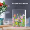 Micro Flower Building Blocks Mini Bricks Particles Eternal Life Flowers Home Decoration Assembling Puzzle Toy with Acrylic Cover