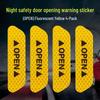 Car Door Reflective Anti-collision Stickers - Set of 4 Safety Warning Stickers for Night Driving