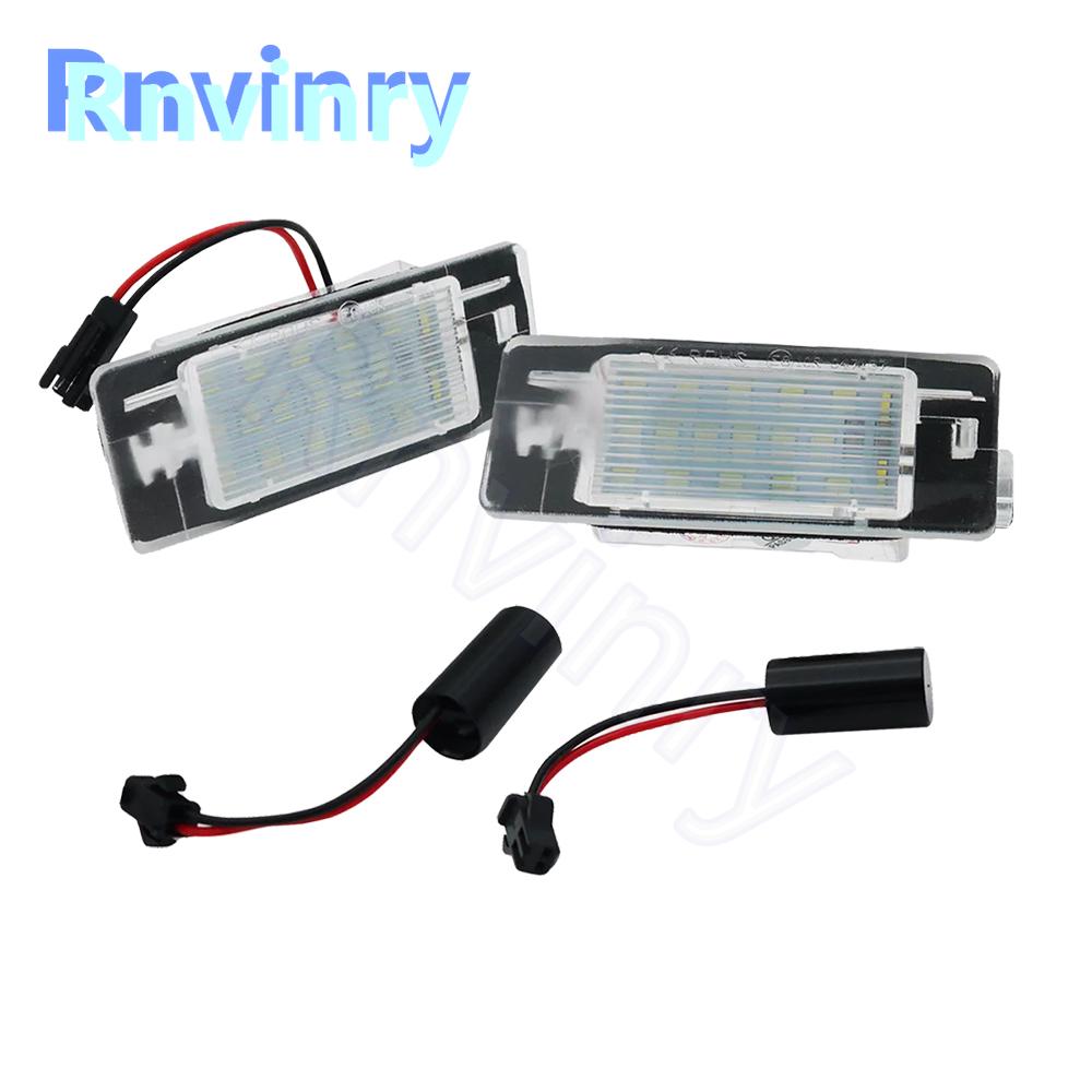 2pcs LED License Plate Light For Opel Vectra C Estate 2002-2008 OEM#93180083 6223510 Error Free Number Plate Lamp Canbus