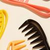 Hairdressing Candy Color Wide Tooth Comb Shark Shape Comb Retro Oil Back Hair Salon Comb Household Hollow Massage Comb Styling