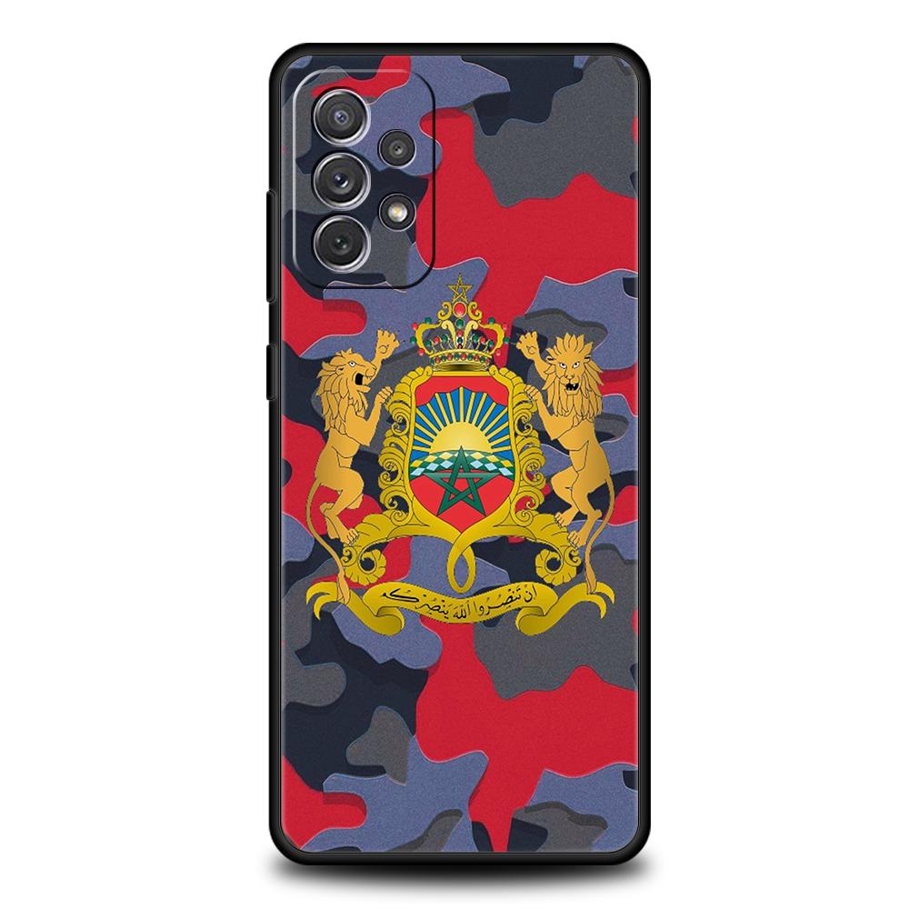 Moroccan flag Maroc Morocco Phone Case For Samsung A15 A13 A35 A55 A51 A71 A41 A31 A21S A03S A05 A23 A25 A33 A53 A73 5G Cover