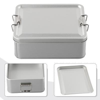 Buckle Metal Storage Tins Nice Not Easy To Break Package Content Rectangular W Lids S Cm Decorative Containers