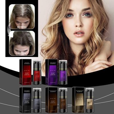 Shampoo Colorante Shampoo Delicato E Veloce Da Colorare Tintura Non Irritante (nero/marrone/viola/rosso)