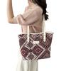 Popular Texture Versatile Ethnic Style Tote Bag Women's 2025 New Trendy Large-capacity Canvas Bag Shoulder Handbag