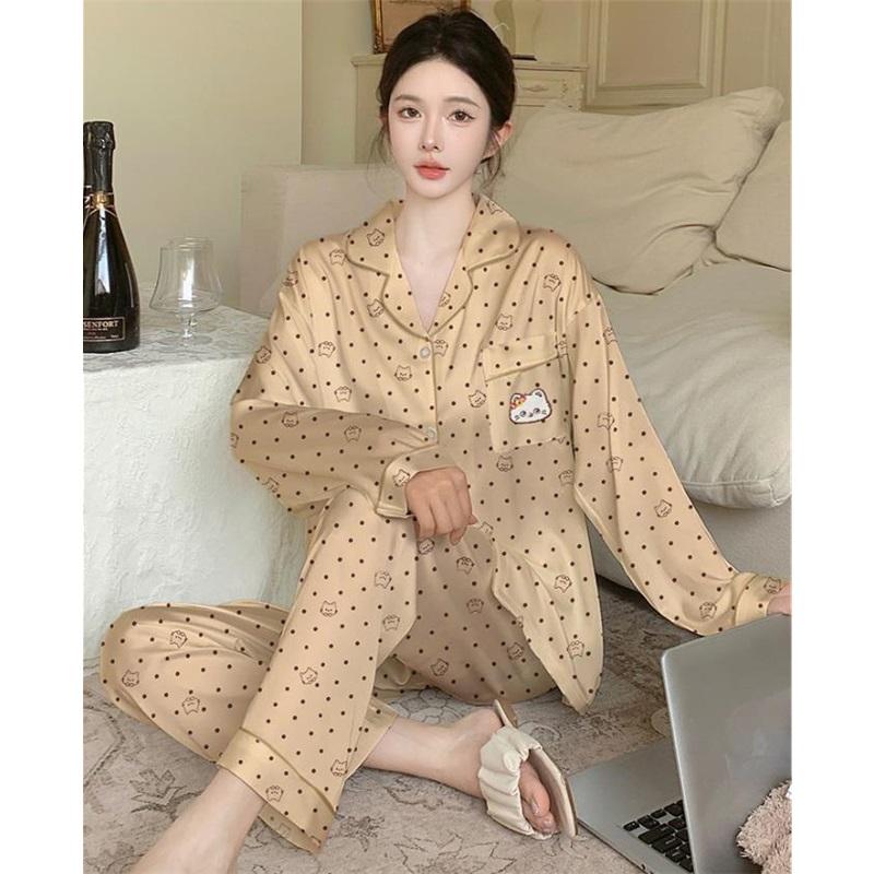 Women's Pajamas Set Pajamas 2-piece Set Airy Soft Casual Printed Pajamas