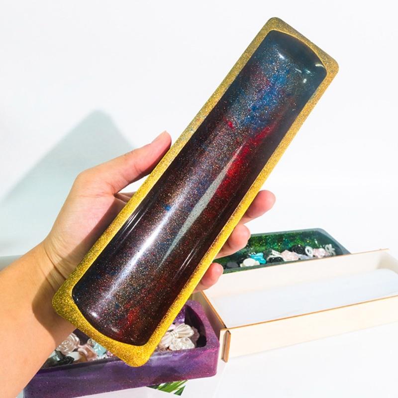 DIY Storage Tray Mold Jewelry Organizer Resin Mould for DIY Craft Trinket Dish