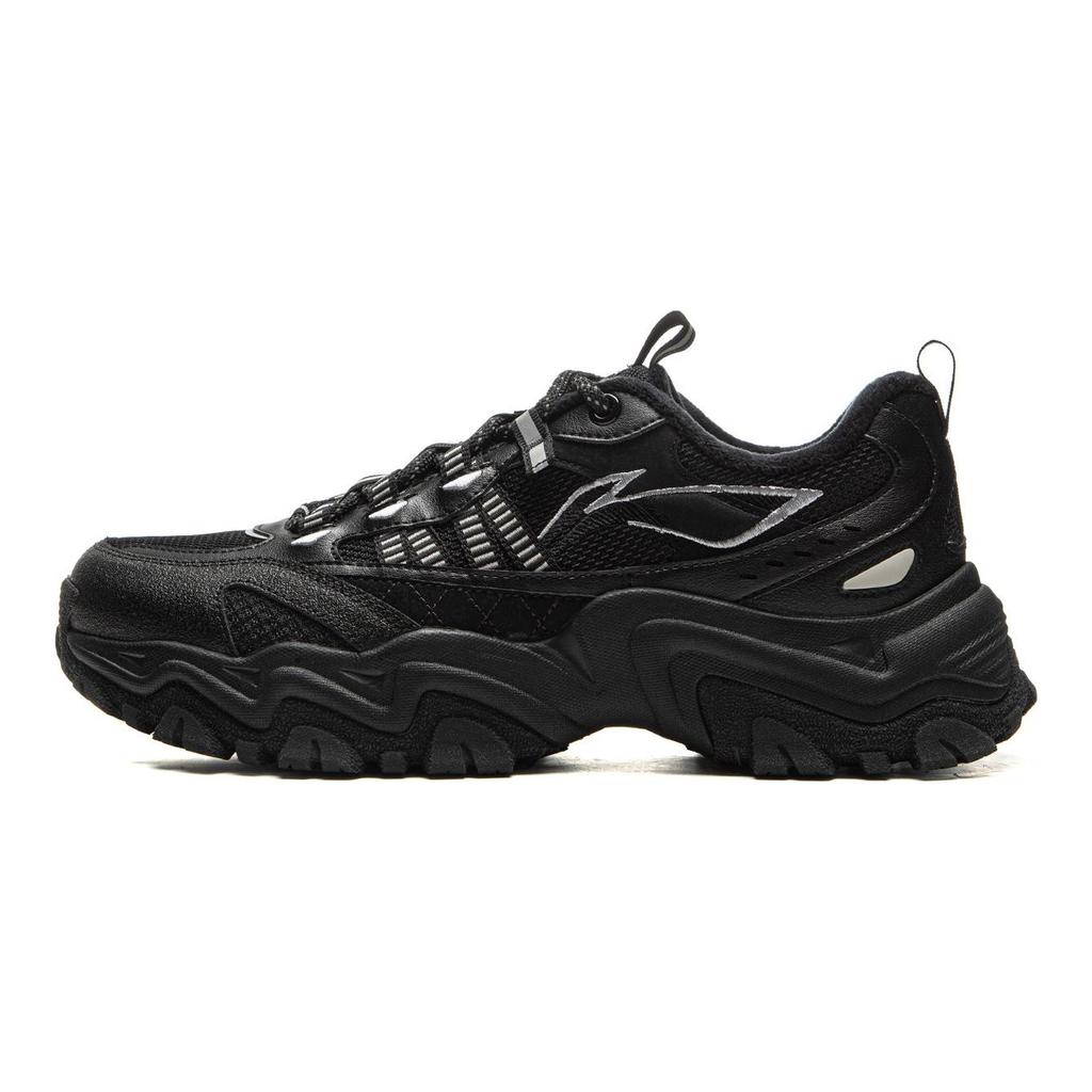Li Ning Mountain Trek WNTR LOW Cushioning Abrasion Resistant Breathable Low top Casual Shoes Men's Black AGLV167-1
