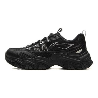 Li Ning Mountain Trek WNTR LOW Cushioning Abrasion Resistant Breathable Low Top Casual Shoes Men's Black AGLV167-1