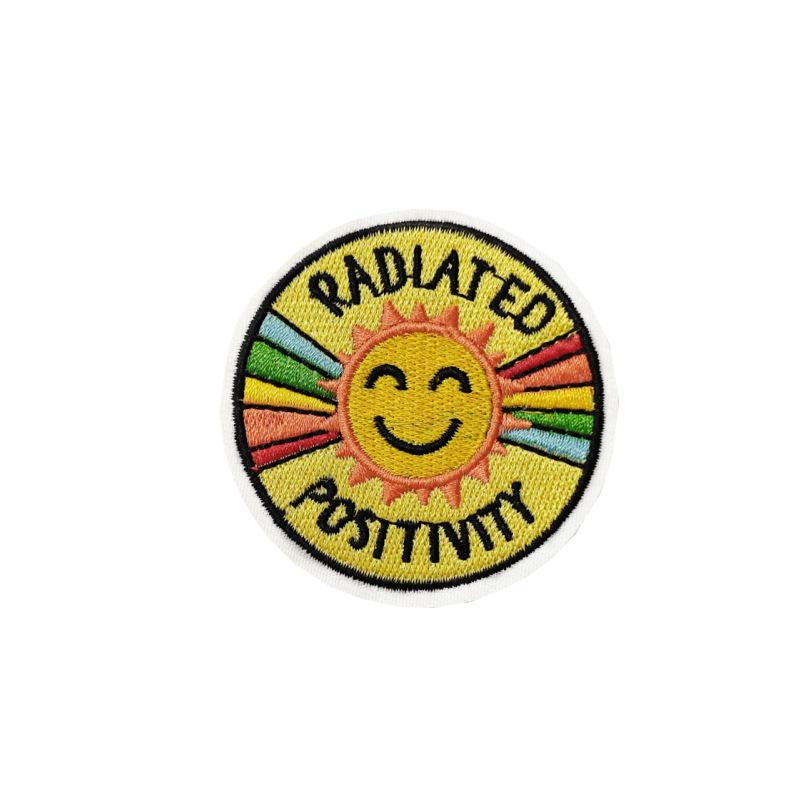 Cartoon Planet Embroidered Cloth Patch - Round Applique for Bag or Clothing Decoration