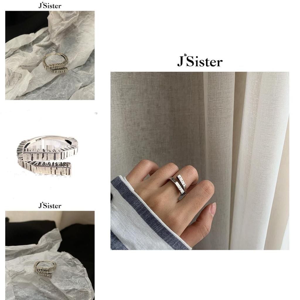 Trendy Vintage Style S925 Pure Silver Adjustable Ring For Women With Unique Design