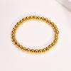 Women's Beaded Bracelets ,4mm/6mm/8mm Stainless Steel Chain Stretch Elastic, Resistant Nickel Free Tarnish