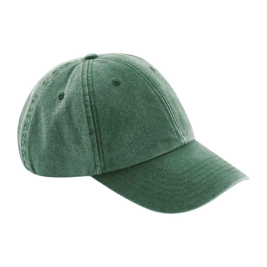 Beechfield Unisex Low Profile Vintage Denim-Look Cap