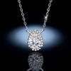 Factory  S925 Silver Water Drop Moissanite Pendant Necklace Special Pear Cut GRA Moissanite Necklace for Women Gift