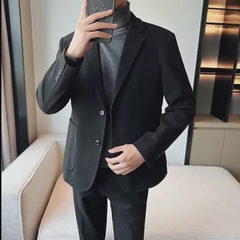 2023 Lässige Wollanzugjacke für Herren – Leichter, reifer Stil für Herbst & Winter