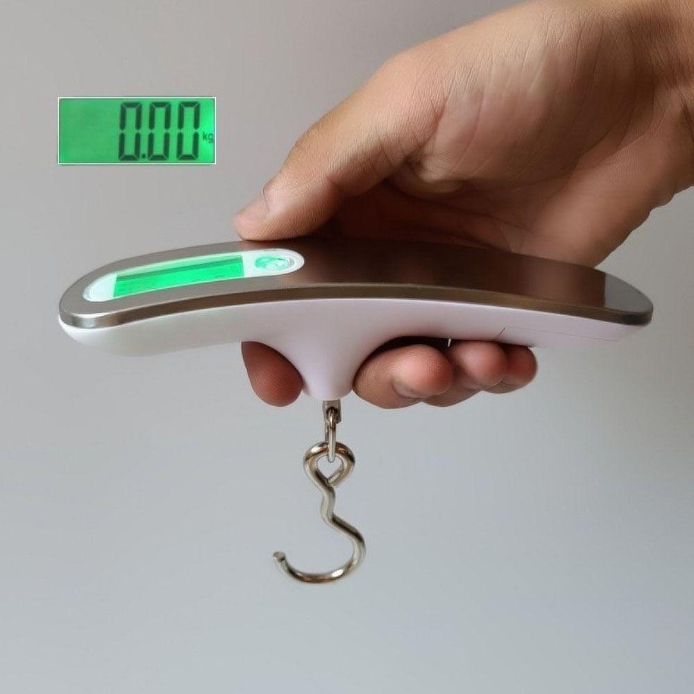 LCD Display Electronic Scale Hanging Baggage Weight Scale Portable Weight Balance Tool  Travel