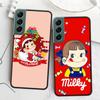 F-Fujiya M-Milky P-Peko C-chan Cartoon Phone Case For Samsung Galaxy S22 S25 Ultra S21 S10 Plus S26 Edge S20 S23 S24 FE Cove