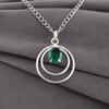 Green Emerald Gemstone Pendant Jewelry, Handmade Gorgeous Silver Pendant , 925 Sterling Silver Jewelry For Wedding Gift