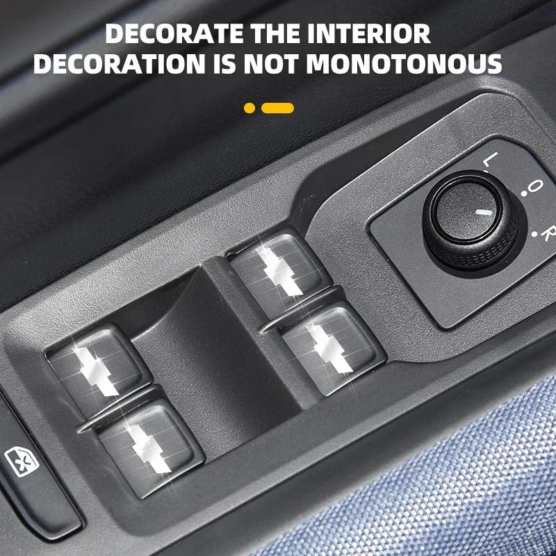 QRSNV1 2/5/10pcs Auto Styling Dashboard Decoration Stickers Car Accessories For Chevrolet Colorado Cruze Spark Captiva Malibu Aveo