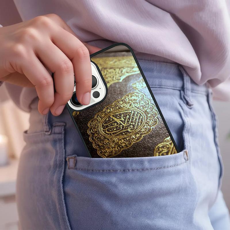 Islamic book Arabic quran islamic quotes Phone Case For iPhone 17 Air 15 16e 14 13 Pro Max Coque 12 11 Pro Max PLUS cover
