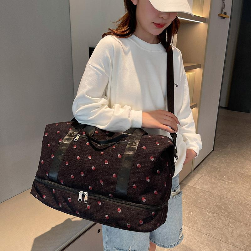 New travel bag Korean version large-capacity luggage storage bag independent shoe compartment dry and wet separation sports fitness boarding bag