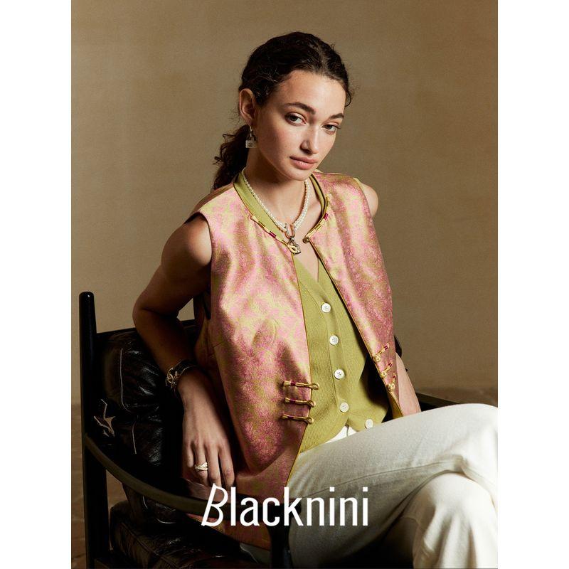 Blacknini Yin WAF/BC Vest Japan Triacetic Acid Elasticity Knitting Vest Cardigan (Three Colors)
