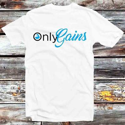 Only Gains GYM No Pain No Gain T Shirt Vintage Retro Gift Unisex B1011