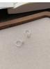 S999 Sterling Silver Zirconia Diamond Ear Hooks for Women – Elegant, Lightweight, High-End Ear Cartilage Studs with Sophisticated Design