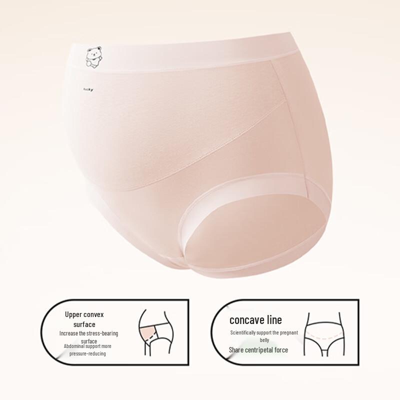 Yiershuang Maternity High-Waist Antibacterial Cotton Briefs