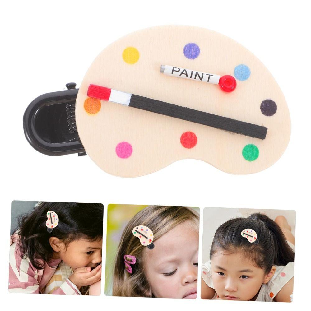 

Аксессуары для волос Кисть для масляной живописи Заколки-клипсы Клипсы INS Стиль Заколка для челки Заколки для волос Женщины