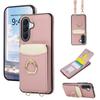 Umhängetasche Geldbörse Kartenhalter Ring Handyhülle für Samsung Galaxy A57 A37 A17 A07 A56 A36 A16 A55 A35 A15 A54 A14 Lederhülle