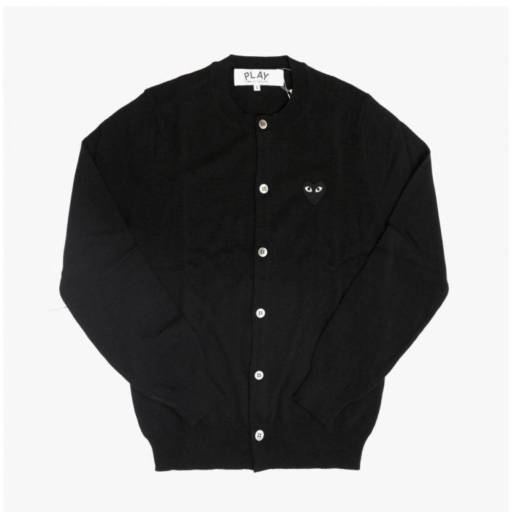 Comme Des Gar Ons Unisex Black Heart Wappen Cardigan Ax N023 051