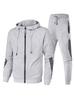 Men's Spring & Autumn Sport Casual Hoodie and Sweatpants Set - Three Color Options