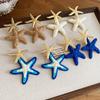 Elegant Starfish Earrings Personality Star Dangle Earrings Unique Starfish Ear Pendant  Vacation
