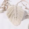 Kravata na záclony Leaf Macrame Kravata na záclony Zadní strana Ručně tkaný bavlněný střapec Dekorativní doplňky do obývacího pokoje Boho Decor