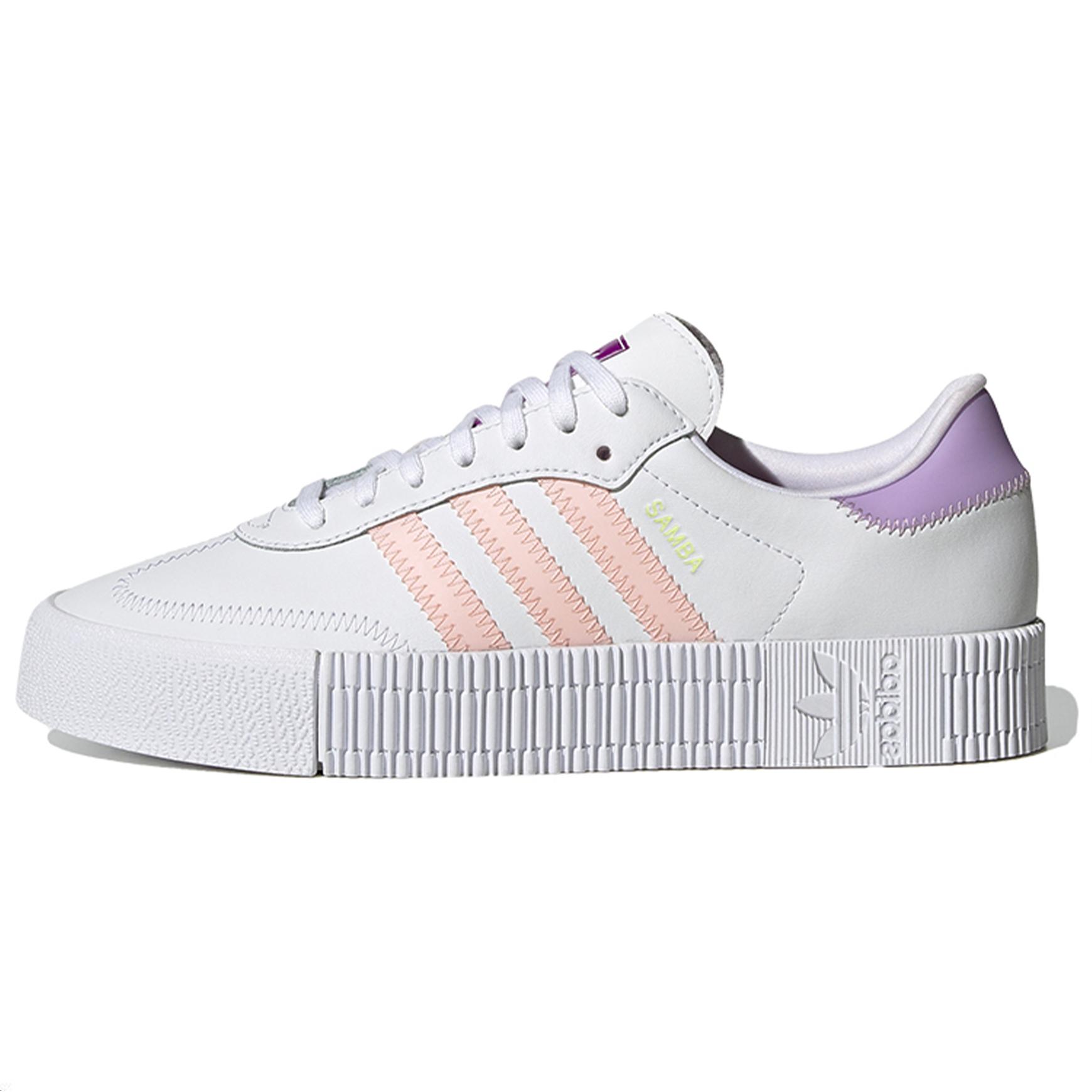 Adidas Sambarose White Pink Purple Women s FX8103 38