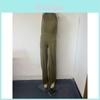 Streetwear Jumpsuit For Women With Splicing Design And High Waist Fit